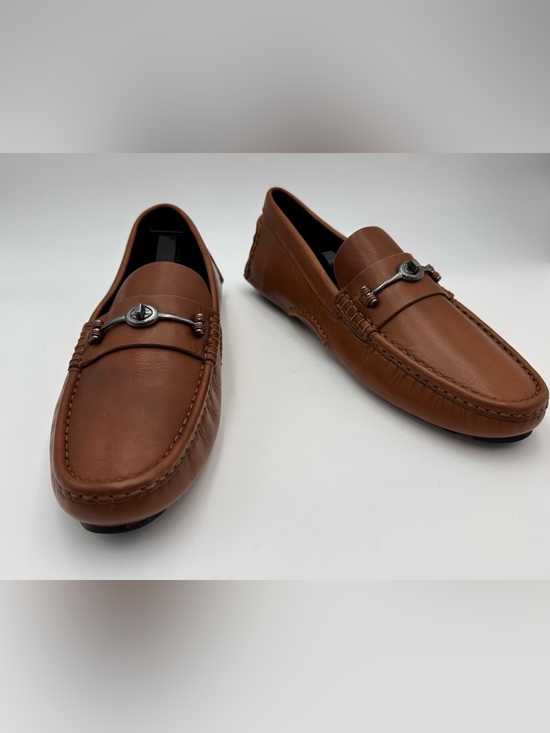 COACH LOAFERS MENS SZ 11 D BROWN LEATHER HORSE BIT DRIVING SHOES MOC TOE SLIP ON main image 15